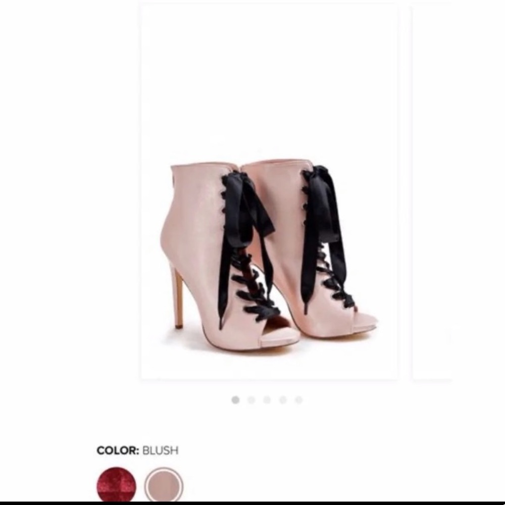 JustFab pink blush heels NWT - Picture 2 of 3